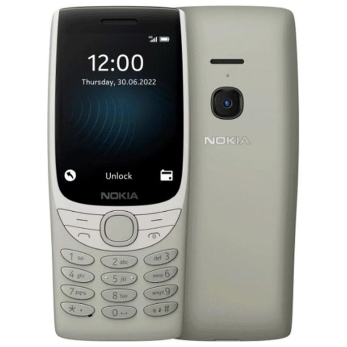 Nokia 8210 4G Telefono Cellulare Basico Dual SIM 4G Display 2.8'' Radio FM Bluetooth 5.0 Batteria 1450 mAh colore Sabbia