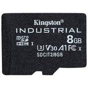 Kingston Technology SDCIT2-8GBSP Scheda microSDHC Industriale 8GB C10 A1 pSLC UHS-I V30 colore Nero