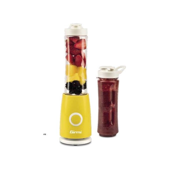 Girmi FR0405 Frullatore da tavolo Smoothie Maker 0.5 L 260 W Lame in Acciaio Inox Funzione Pulse colore Bianco Giallo