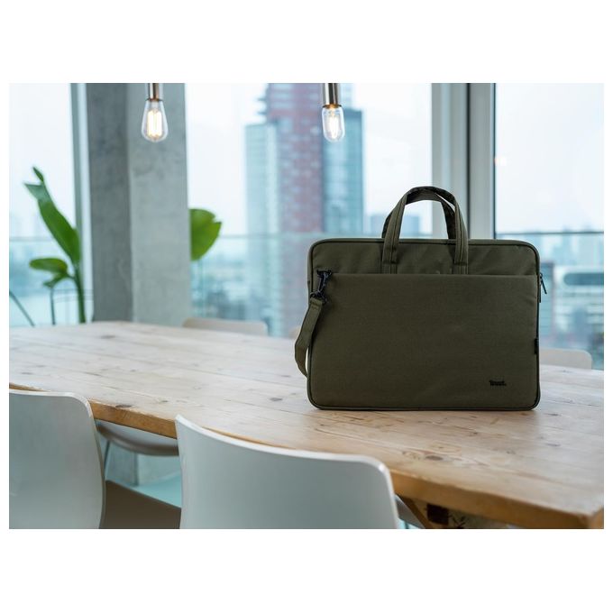 Trust Bologna Borsa per Notebook 16'' Valigetta Ventiquattrore Verde