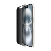 Belkin OVA167HQ ScreenForce InvisiGlass Privacy Pellicola Protettiva per iPhone 16 15 14 Pro Vetro Temprato 0,29 mm 9H con 60% Vetro Riciclato colore Nero