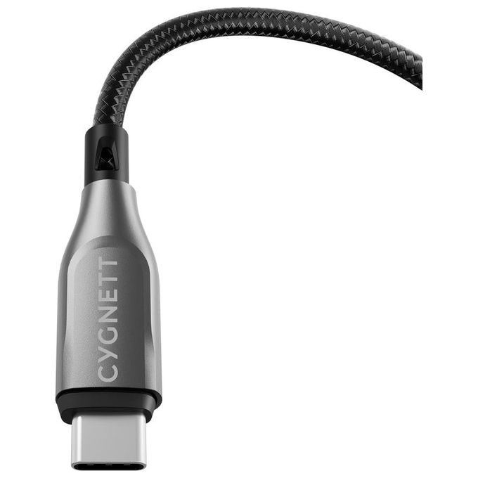 Cygnett CY4678PCTYC Cavo USB C a USB C 3 m Ricarica Rapida 100 W 480 Mbps colore Nero Argento