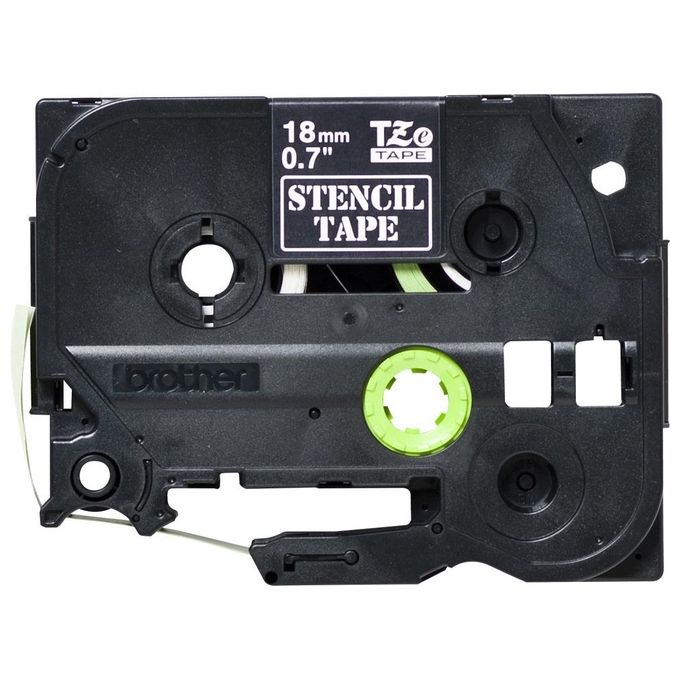 Brother Nastro Tz18mm Nero Bianco St141 3mt