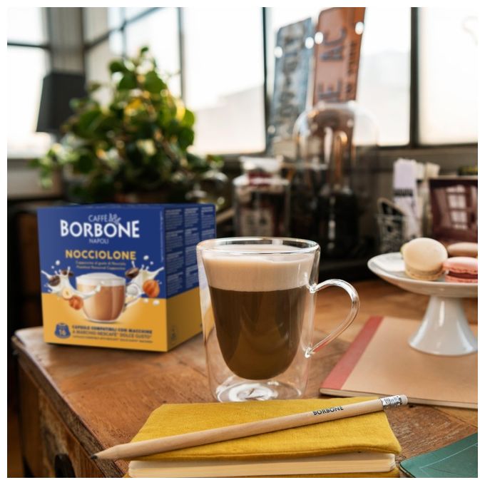 Borbone Dolce Re Nocciolone Sacchetto 16 Capsule Compatibili Dolce Gusto