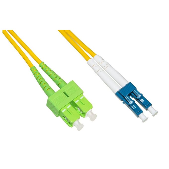 Link Cavo Fibra Ottica Sc Apc a Lc Upc Singlemode Duplex 5mt