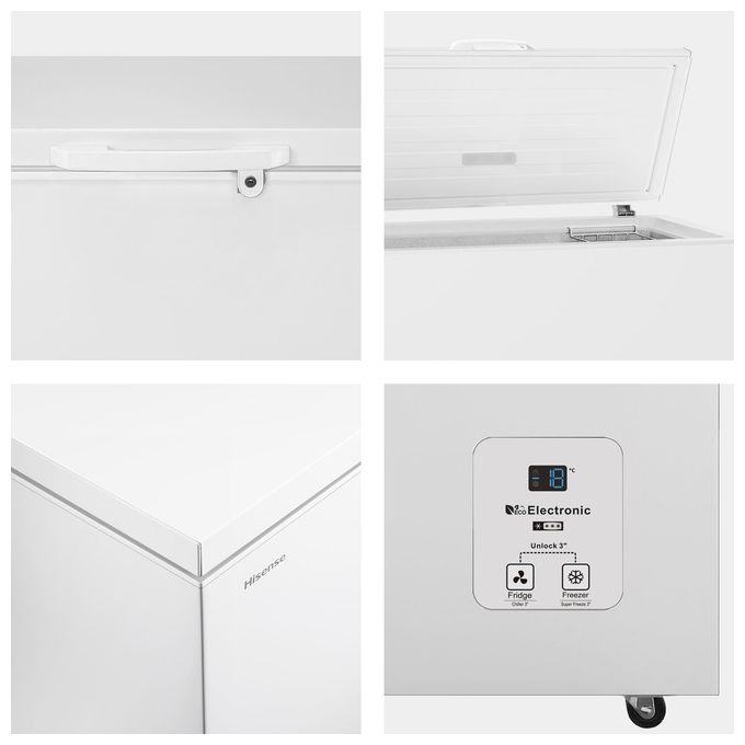 Hisense FT546D4AWLYE Congelatore a Pozzetto 420 L 85 cm Classe E 40 dB Inverter colore Bianco