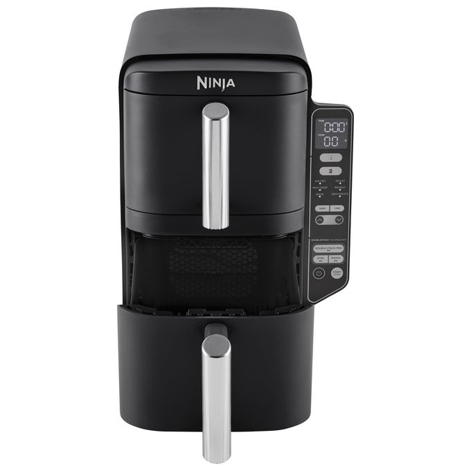 Ninja SL300EU Double Stack Friggitrice ad aria 7.6 L 2470W 6 Funzioni 2 Cestelli 4 Livelli di Cottura colore Nero