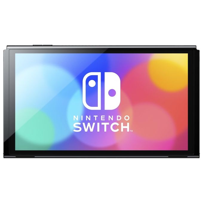 Nintendo, Switch OLED Neon Rosso-Blu, Console Portatile, Schermo 7 pollici, 64 GB