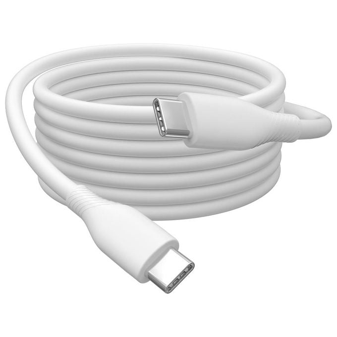 Digitus Cavo Ricarica Guaina Silicone Usb-C - Usb-C 2mt Usb 2.0 60W Bianco