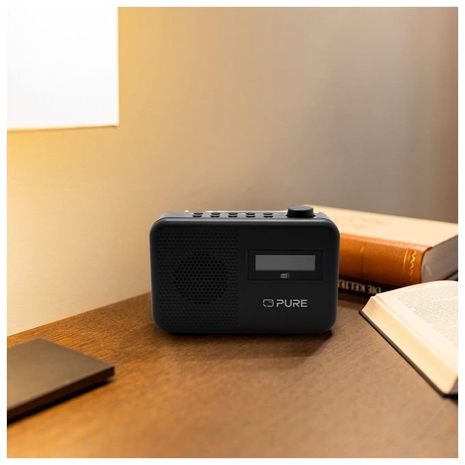 Pure 252517 Elan One 2 Radio Portatile Digitale DAB+ FM Bluetooth 5.1 LCD 1,5 W colore Nero