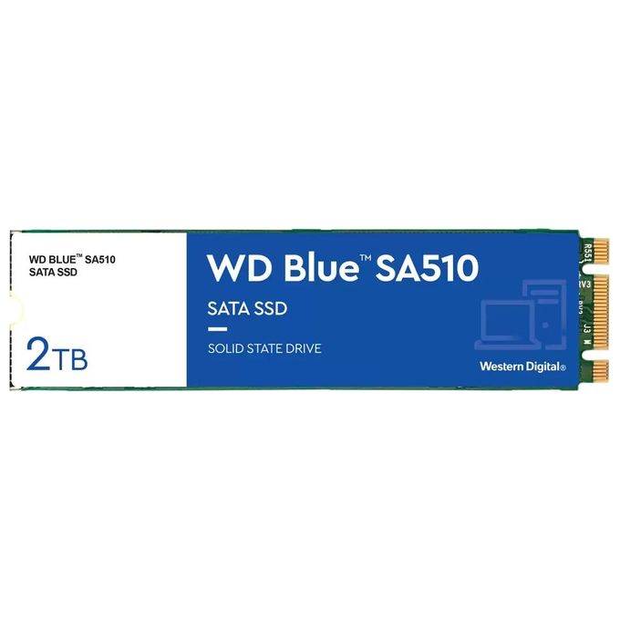Western Digital WDS200T3B0B Blue SA510 SSD M.2 2 TB SATA III 560 MB-s 510 MB-s colore Nero