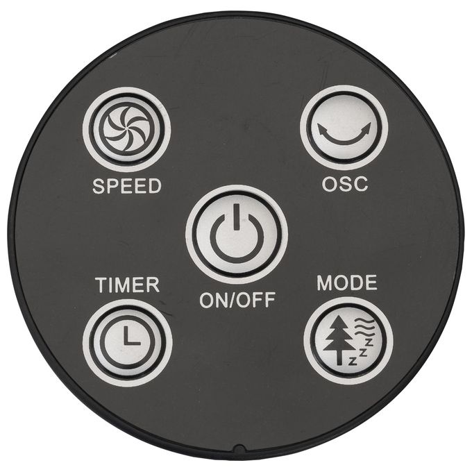 Bimar VC78 Ventilatore a Colonna 80 cm 45 W 3 Velocita' Timer 7.5 h Telecomando Oscillazione Automatica colore Nero