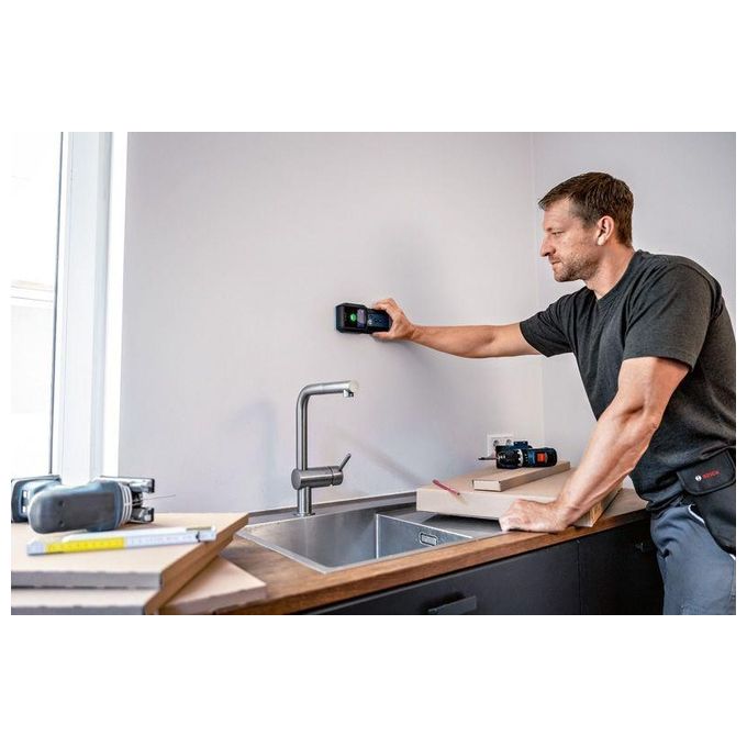 Bosch GMS 120-27 Professional Rilevatore Multimateriale metalli ferrosi non ferrosi cavi legno IP54 Li-ion colore Nero Blu