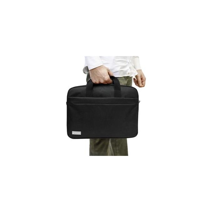 Atlantis P004-K265-A0-17 Borsa per Notebook Valigetta 17'' Nylon Tracolla Sistema Trolley colore Nero