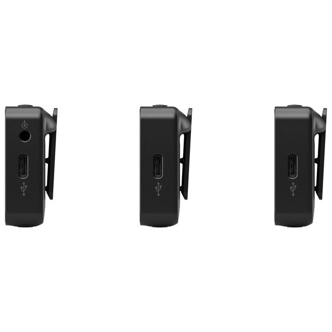 RØDE WIRELESS PRO Sistema Microfono Wireless a 2 Canali con Registrazione 32-Bit Float Timecode Integrato 260 m 2 Microfoni Lavalier Colore Nero