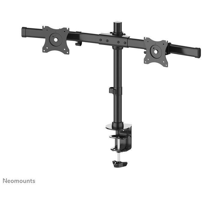NewStar Supporto da Scrivania per 2 Monitor 10''-27'' Nero