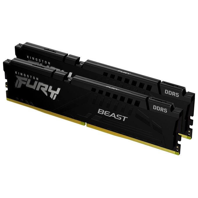 Kingston KF560C36BBEK2-16 FURY Beast Memoria RAM DDR5 16GB 2x8GB 6000MT-s CL36 DIMM AMD EXPO colore Nero