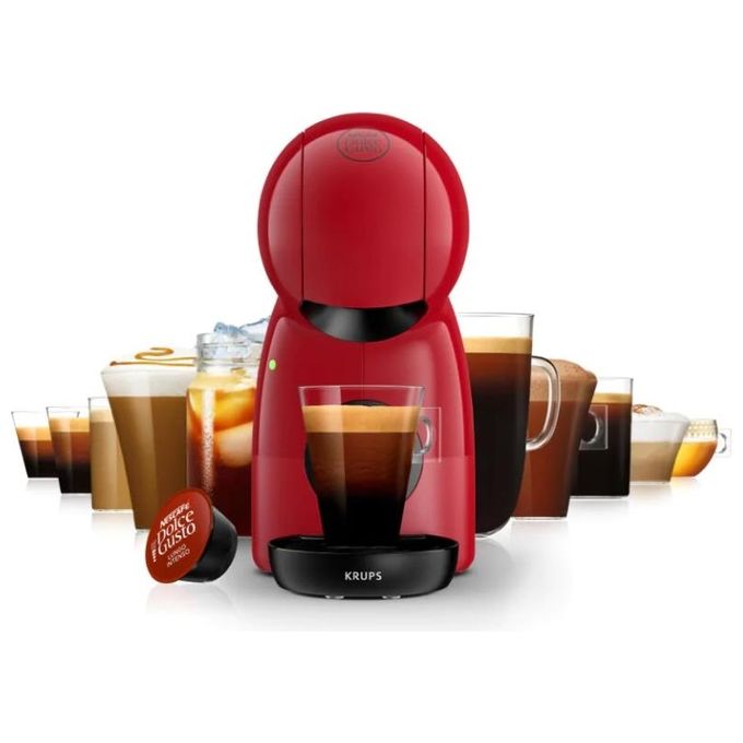KRUPS 8432322531917 Piccolo XS Macchina da caffe' a capsule 0.8 L 15 bar 1600 W colore Rosso