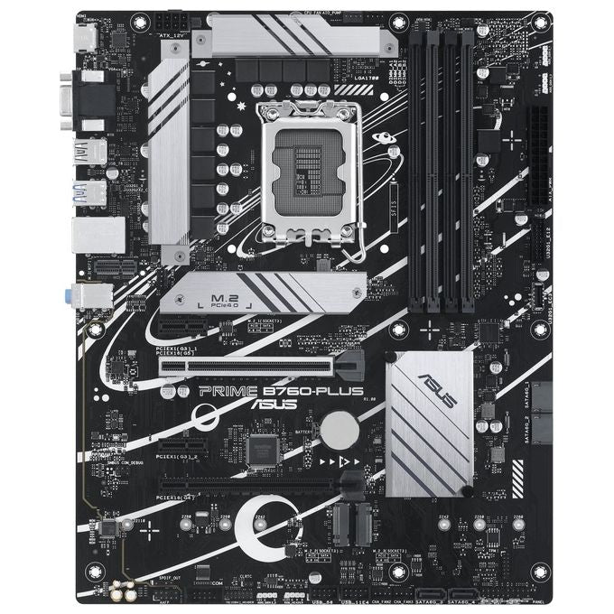 Asus PRIME B760-PLUS Scheda Madre ATX Socket LGA 1700 Chipset Intel B760 DDR5 192 GB PCIe 5.0 3x M.2 2.5Gb Ethernet