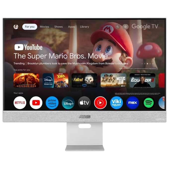 ASUS 90LM0A3H-B01O70 ZenScreen Smart Monitor PC 27'' 4K UHD IPS 3840x2160 Pixel Android 11 USB-C 90W HDR10+ colore Grigio