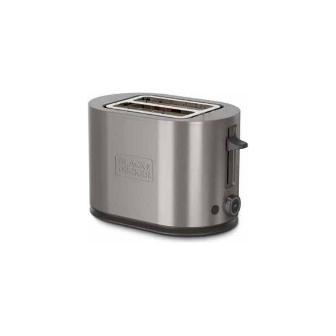 Black and Decker BXTOA901E Tostapane 2 Fette 900 W 7 Livelli Doratura Funzione Scongelamento colore Acciaio Inox