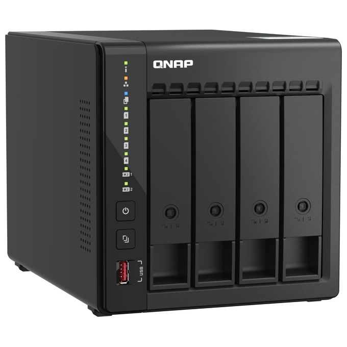 Qnap TS-453E-8G NAS Tower 4 Bay Intel Celeron J6412 8 GB DDR4 2x 2.5GbE 2x HDMI colore Nero