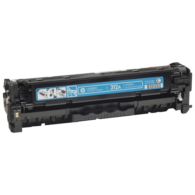 HP 312A Cyan originale LaserJet cartuccia toner ( CF381A ) per Color LaserJet Pro MFP M476dn, MFP M476dw, MFP M476nw