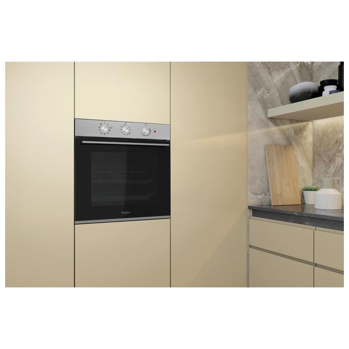 Whirlpool OMK38HU0X Elements Forno da incasso Elettrico 71 L Classe A 9 Funzioni SmartClean Cook3 (60x60x56 cm) colore Nero Inox