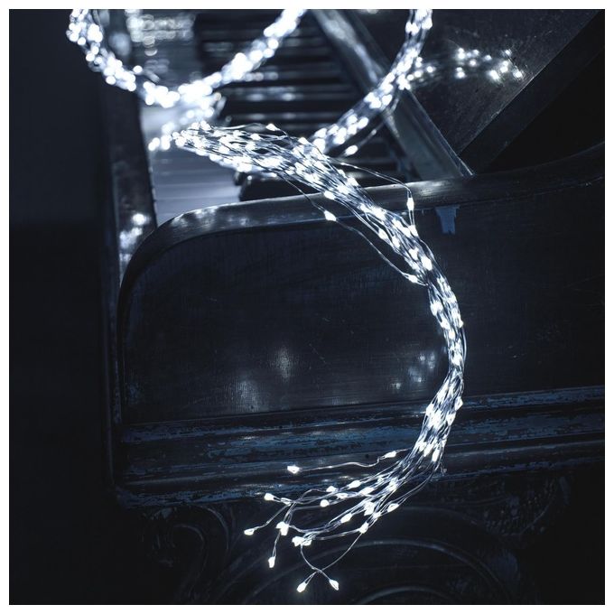 Lotti 48751 Ghirlanda di luci decorative 600 LED 6 W effetto scintillante colore Bianco Freddo