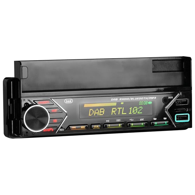 Trevi SCD 5753 DAB Autoradio 1 DIN DAB+ Bluetooth 5.0 160W USB MicroSD Display LCD colore Nero