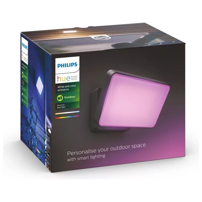 Philips Hue White and Colour Ambience Discover Proiettore per Esterni con Led Integrato Nero