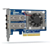QNAP QXG-25G2SF-E810 Scheda di Rete Interna 25 Gbps PCI Express 4.0 SFP28 2 Porte Fibra colore Verde