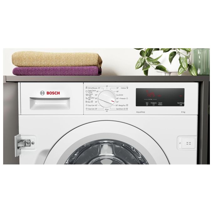 Bosch Serie 6 WIW24342EU Lavatrice a carica frontale 8 Kg 1200 giri Classe C Motore Inverter EcoSilence Bianco