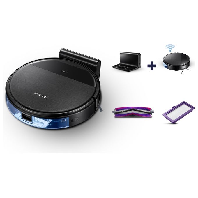 Samsung VR05R5050WK Aspirapolvere Robot 2 in 1 Aspira e Lava Motore Wi-Fi Programmabile da Remoto Nero