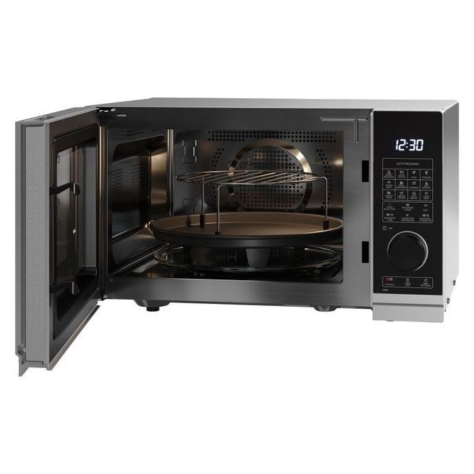 Sharp YC-PC254AE-S Forno a microonde Combinato 25 L 900 W Grill 1200 W Convezione 2050 W 10 livelli 14 programmi colore Argento