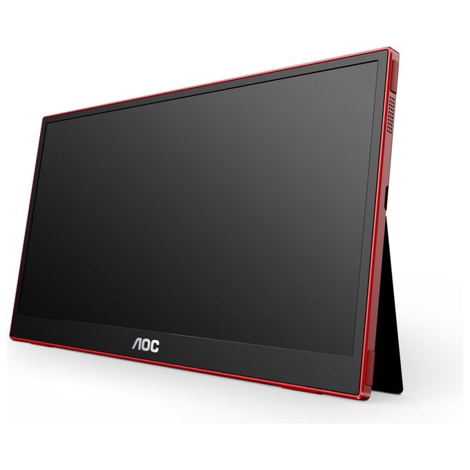 AOC 16G3 Monitor portatile da gaming 15.6'' IPS Full HD 144 Hz FreeSync USB-C HDMI colore Nero Rosso