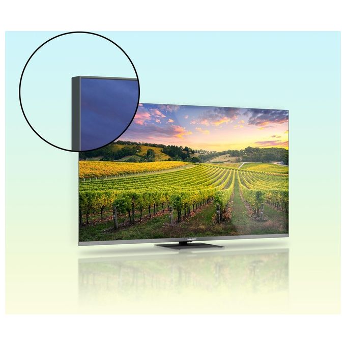 Thomson 65QG5C14 Q70 Series TV 65'' 4K Ultra HD Smart QLED Google TV Wi-Fi colore Grigio