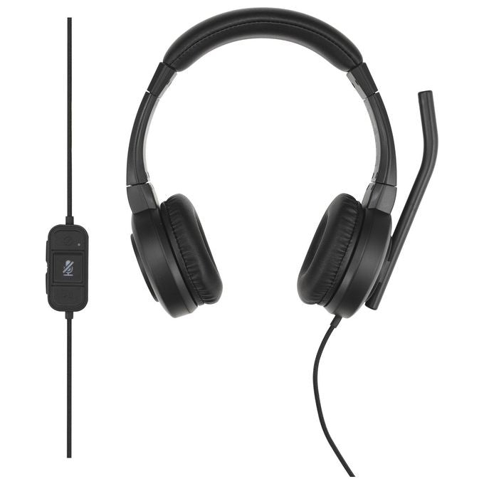 Kensington K83450WW Cuffie on-ear USB-C H1000 con microfono con cancellazione del rumore comandi integrati e Busy Light colore Nero