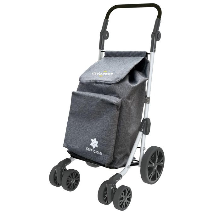 Colombo New Scal CRA006 Troll Carrello Portaspesa 60 L 35 Kg tasca termica pieghevole colore Grigio