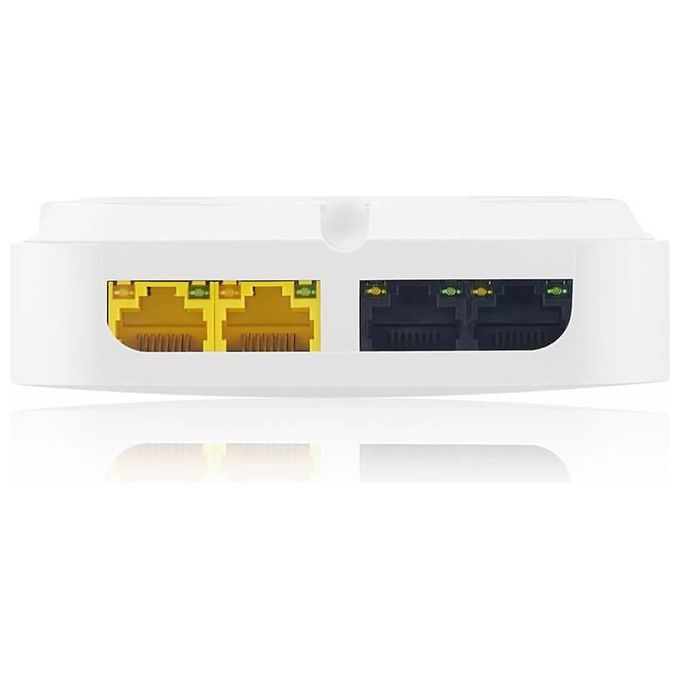 Zyxel WAX300H-EU0101F WAX300H Punto di accesso Wi-Fi 6 Dual Band 2400 Mbit-s 4 porte Gigabit Ethernet PoE 5 GHz 2.4 GHz colore Bianco