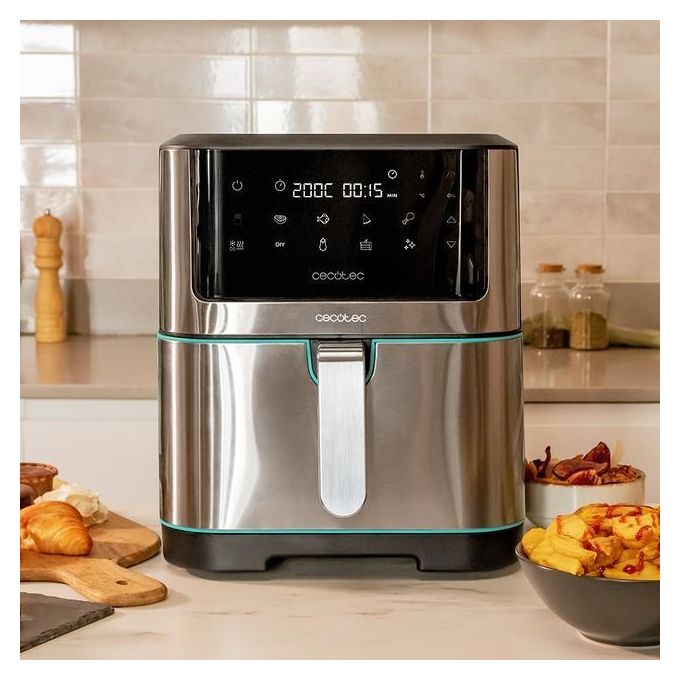 Cecotec CECOFRY SUPREME 8000 Friggitrice ad aria 8 L 1800 W 10 programmi display LED colore Nero Acciaio inox