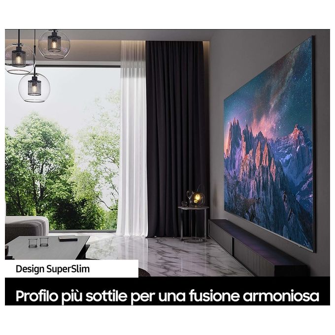 Samsung QE98Q80CATXZT Serie 8 Smart TV QLED 4K 98'' Neural Quantum 4K Motion Xcelerator Turbo+ Dolby Atmos colore Argento