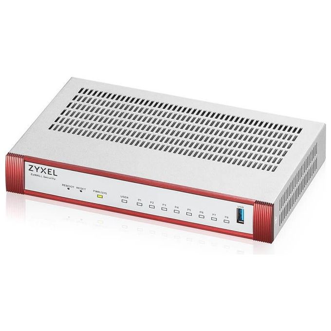 Zyxel USGFLEX100H-EU0101F USG FLEX 100H firewall hardware velocita' firewall 3 Gbit-s VPN 0,75 Gbit-s 8 porte LAN RJ-45 colore Nero