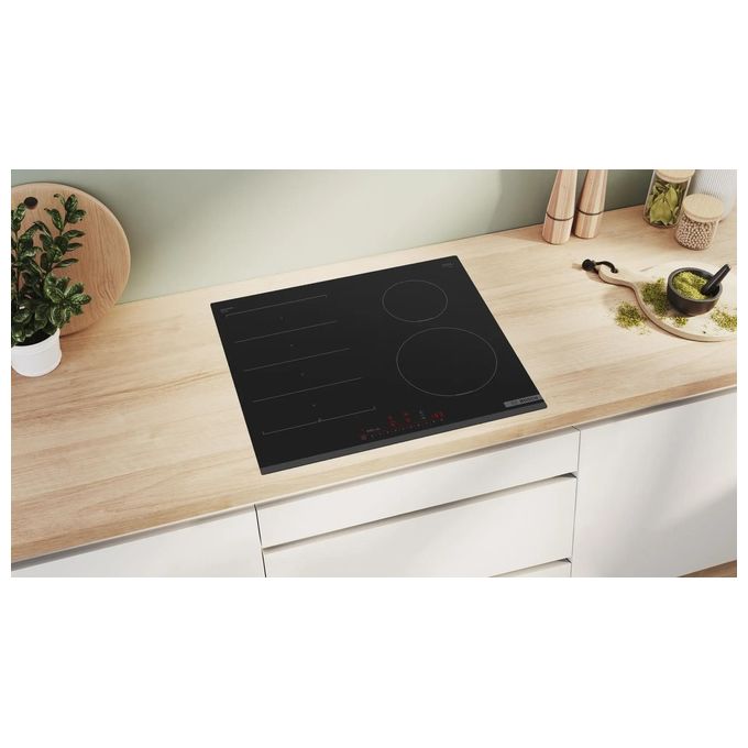 Bosch PIX631HC1E Serie 6 Piano cottura a induzione 60 cm 4 zone FlexInduction Home Connect PowerBoost colore Nero
