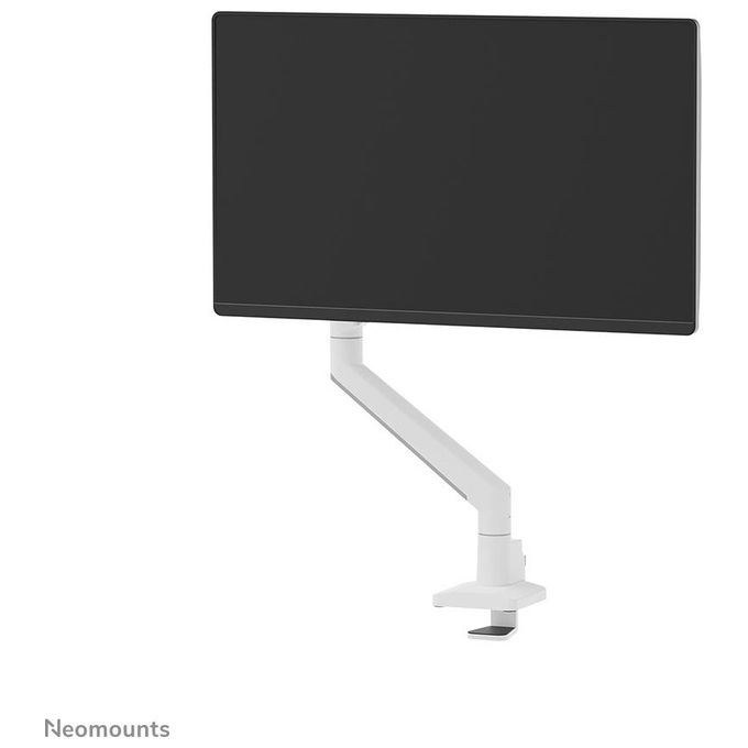 Neomounts W128881660 DS70-250WH1 Supporto da Scrivania per Monitor 17''-35'' Portata 9 Kg Regolazione Altezza 21,5-49,5 cm con Molla a Gas colore Bianco