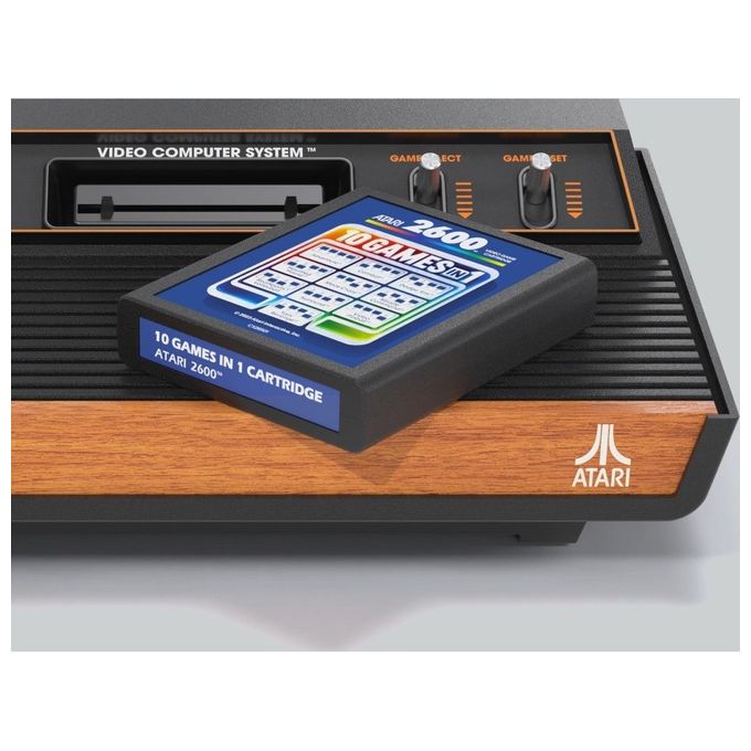 Atari 2600+ Console Retrogaming Cartuccia 10 Giochi Joystick CX40+ Uscita HDMI colore Nero Arancione