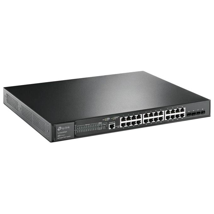 TP-Link TL-SG3428XMP Omada Switch Gestito L2+ 24 porte Gigabit PoE+ 384W 4 slot SFP+ 10G colore Nero