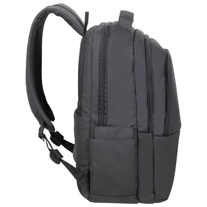 Rivacase 8435 BLACK ECO BACKPACK Tegel Zaino per Laptop fino a 15.6'' con Materiale Riciclato RPET Impermeabile colore Nero