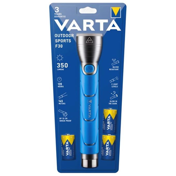 Varta Led Outdoor Sports Flashlight 3C Blu