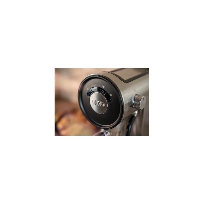 Unold 28636 Piccopresso Macchina da caffe' Espresso 0,9 L 20 bar 1360 W con Montalatte e Funzione Acqua Calda colore Acciaio inox-Nero